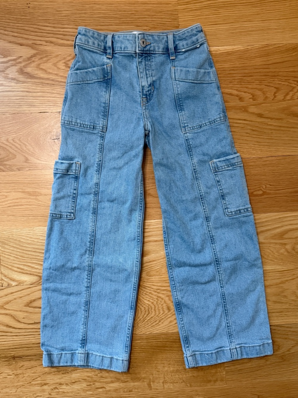 abercrombie kids High-Rise Wide Leg Cargo jeans | LIKE NEW!